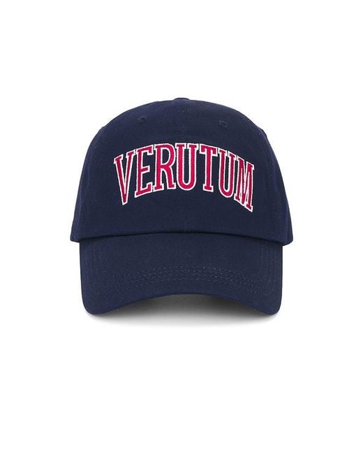 VERUTUM Blue Lettering Cap for men