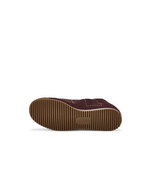 AllSaints Brown Kenny Stud Runner Sneaker
