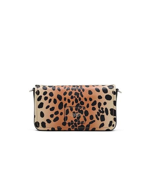 Marc Jacobs White The Cheetah Leather Chain Mini Bag