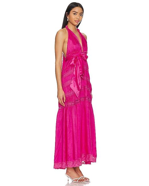 LoveShackFancy Pink Vendima Dress