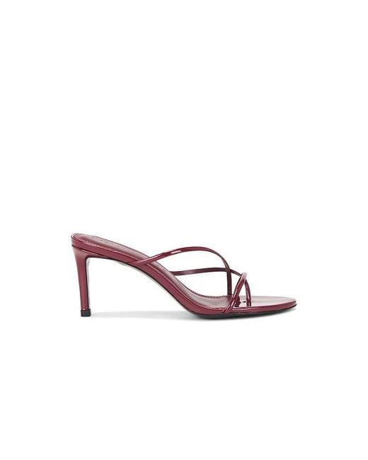 Black Suede Studio White Carla 65 Mule