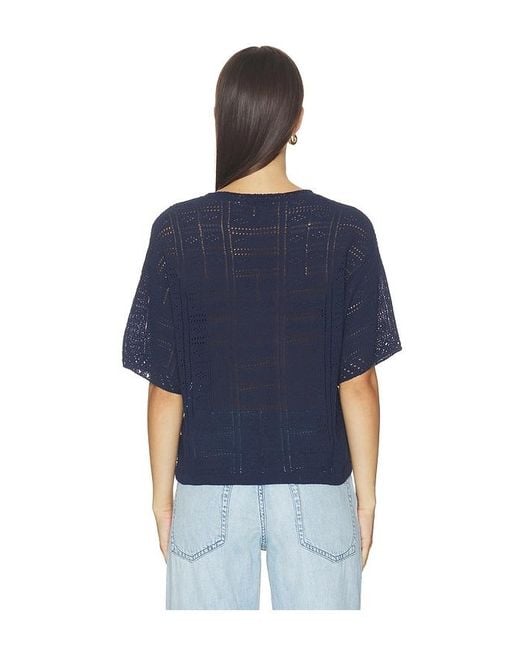 Rag & Bone Blue Morgan Crew Tee