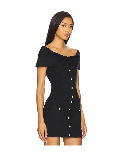 MAJORELLE Black Ramonda Top