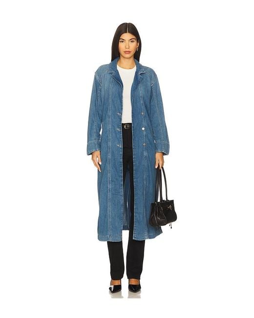 Free People Blue X We The Free Monique Duster