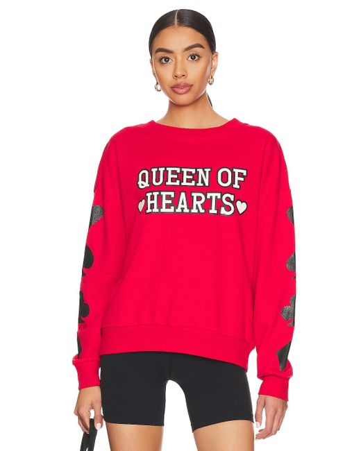 Beach Riot Red Queen Of Hearts Sweater