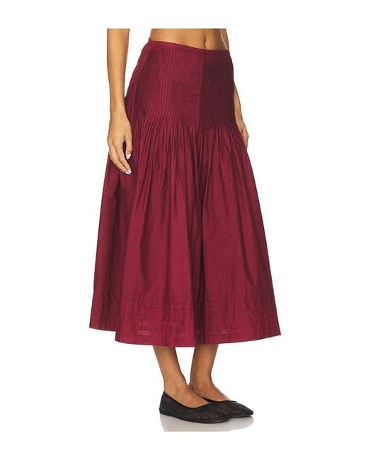 Ciao Lucia Red Rosa Skirt