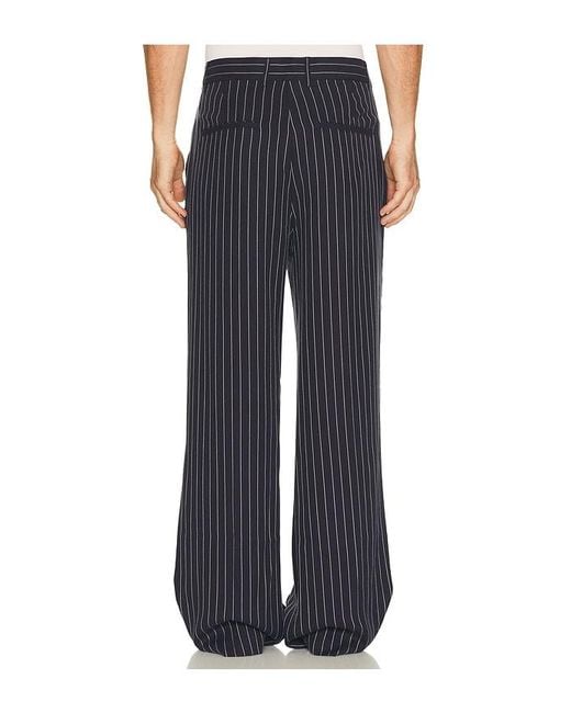 KROST Black Elliott Pinstripe Trouser for men