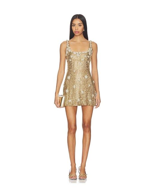 Rachel Gilbert Natural Solana Mini Dress