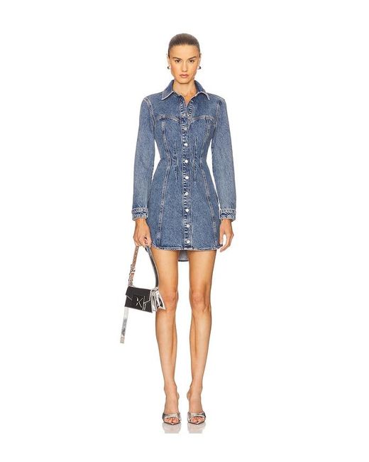 Fleur du Mal デニムシャツドレス Blue