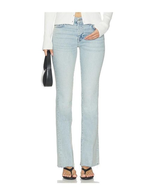 7 For All Mankind Blue Bootcut Tailorless Jean