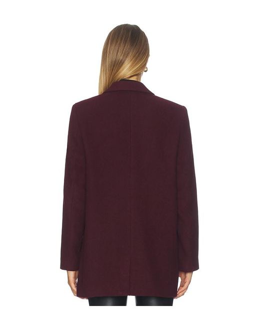 Pistola Purple Emory Short Double Breasted Wool Coat