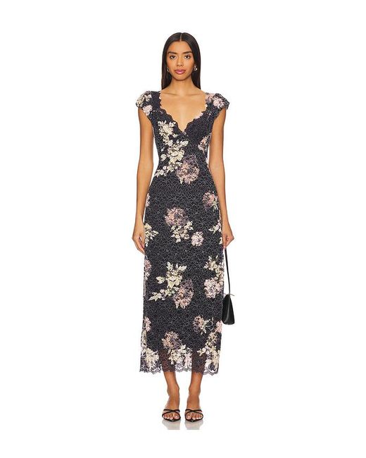 Free People White X Revolve Butterfly Babe Lace Maxi Dress
