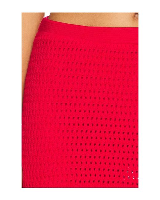 Amanda Uprichard Red Valentini Skort