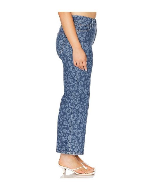 GOOD AMERICAN Blue Good Waist Cropped Palazo