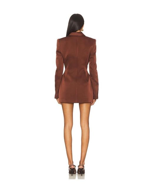 Nadine Merabi Red Monica Satin Blazer