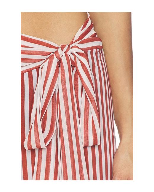 Bananhot Red Bowie Wide Leg Pants