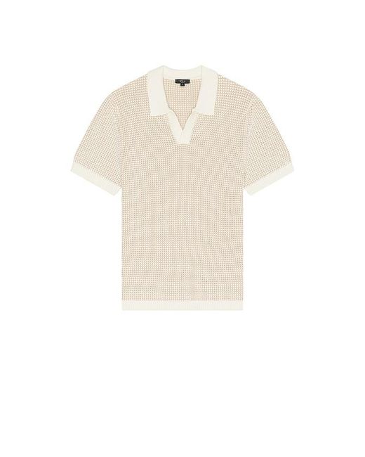 Rails White Pearson Knitted Polo for men