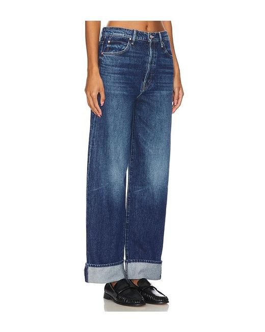 Mother Blue The Spitfire Nerdy Cuff Jeans