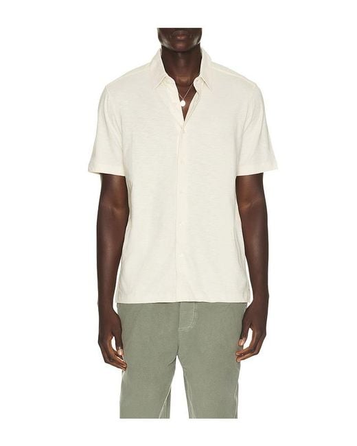 Theory Natural Noran Short Sleeve Shirt for men