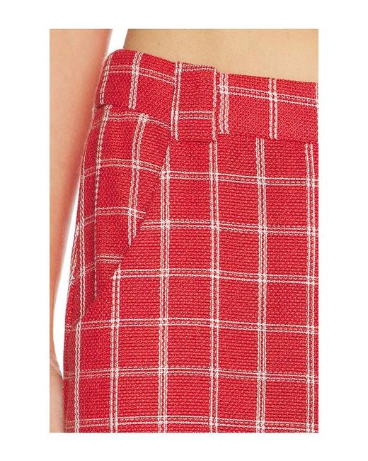 Amanda Uprichard Red Saddler Pants