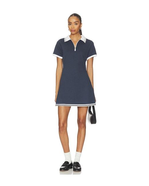Varley Blue Valentina Court Dress