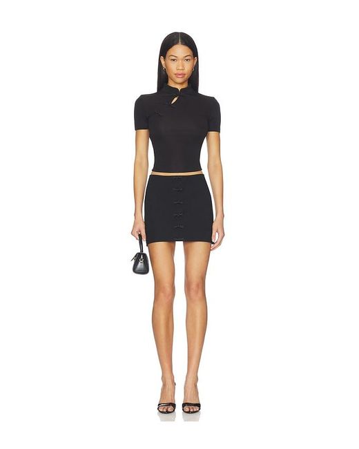 SAU LEE Blue Sima Skirt