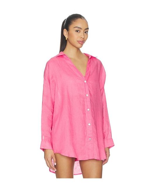 LSPACE Pink Rio Tunic Top