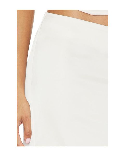 Lioness White Front Row Maxi Skirt
