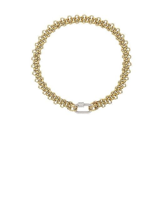 Mazin Jewels Metallic Jackie Necklace