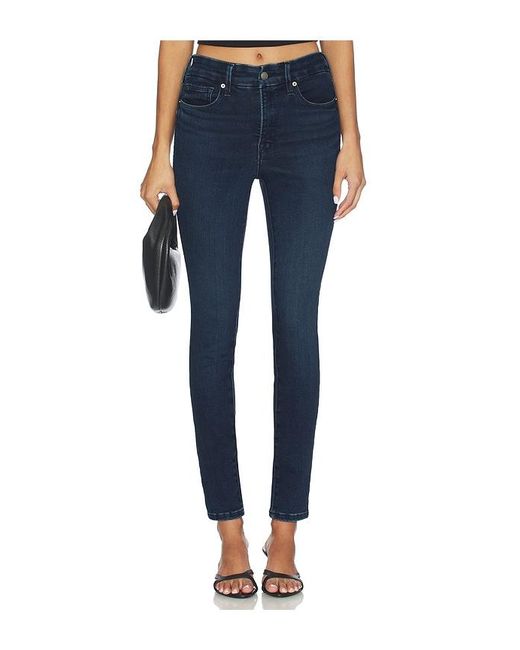 GOOD AMERICAN Blue Soft Tech Good Legs Skinny Jeans
