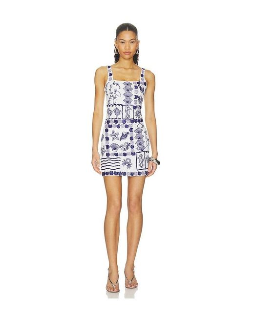 Oceanus Blue Marie Sea Full Beaded Dress