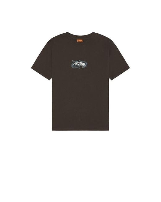 Rhythm Black Dos Soles Vintage Tee for men