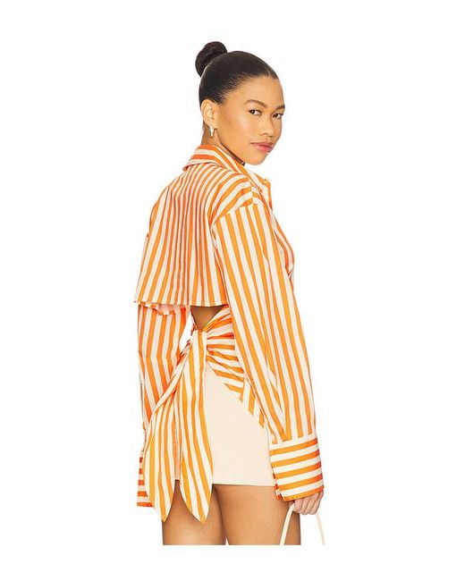 Simon Miller Metallic Loch Poplin Button Up
