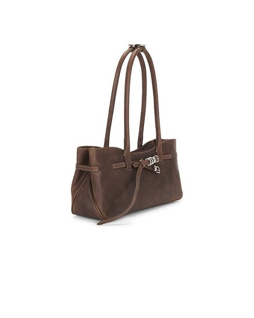 MARGE SHERWOOD Brown Grandma Used Shoulder Bag