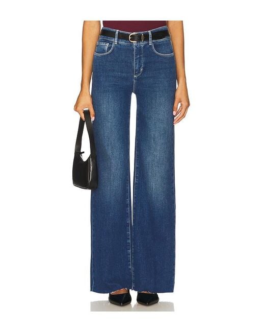 L'Agence Gwenna Wide Leg Flare Blue