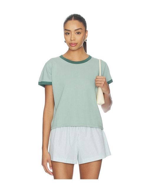 Leset Blue Margo Ringer Tee