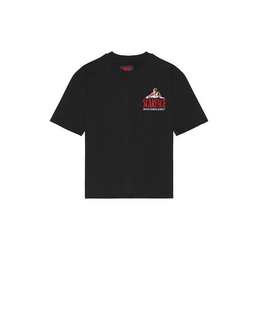 Reason Black Scarface Heavy Terry Tee for men
