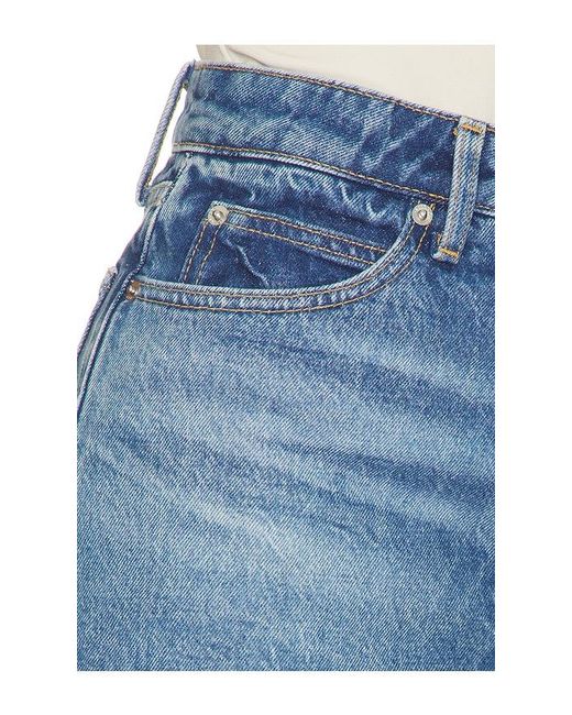 Alexander Wang Blue Zip Front Mini Skort