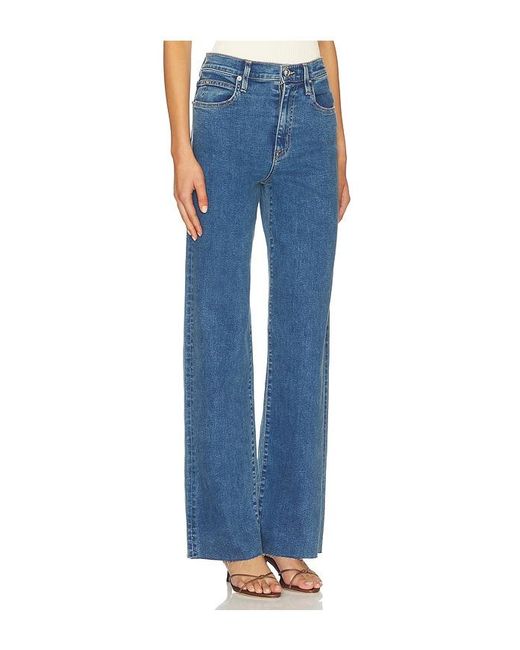 SLVRLAKE Denim Blue Grace Wide Leg Jeans