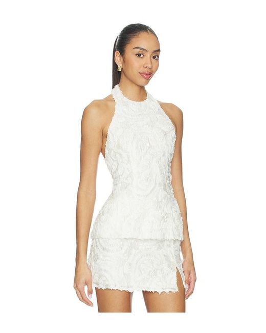 Lovers + Friends White Lacy Top
