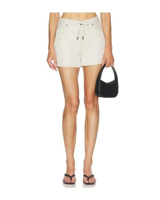 FRAME Multicolor The Off Duty Drawstring Bow Long Hang Short