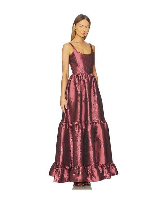 V. Chapman Red Avery Gown