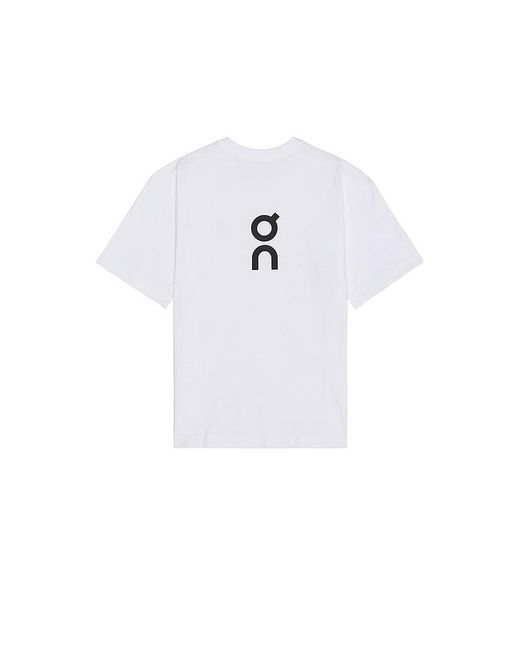 On Shoes White Club Tee for men