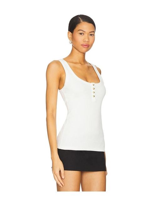 Anine Bing White Alessia Tank Top