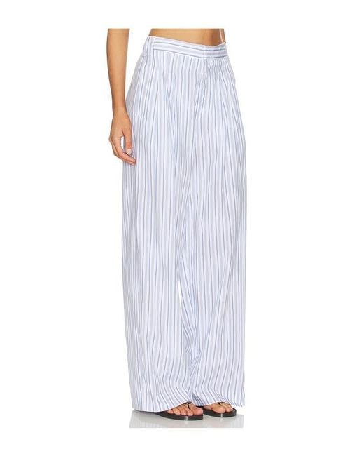 Rag & Bone White Chappell Stripe Poplin Pant