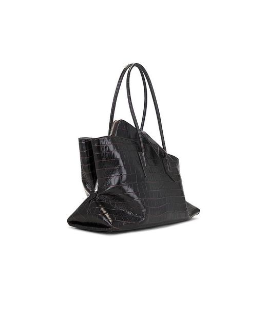 The Attico Black La Passeggiata Top Handle Bag