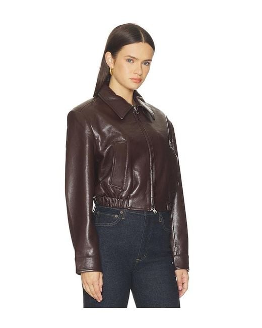 Agolde Brown Nahla Cropped Jacket
