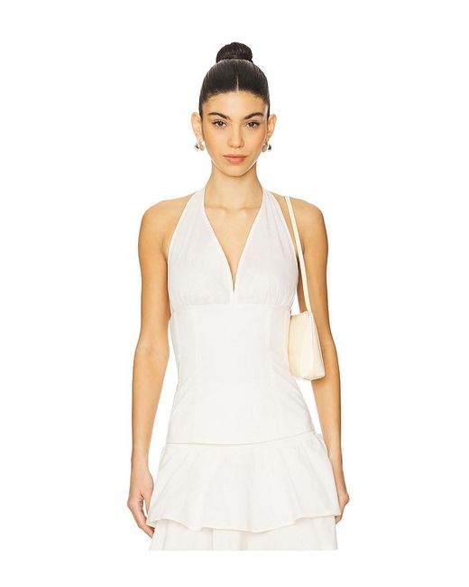 WeWoreWhat Top スリーブレストップス White