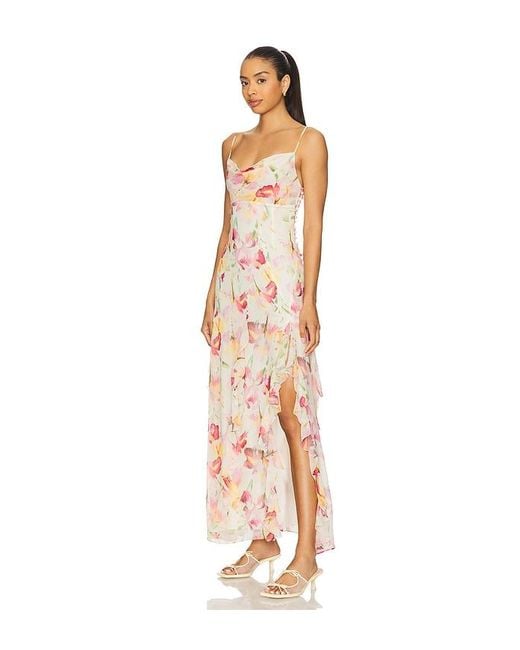 Nicholas Multicolor Kamila Ruffle Gown
