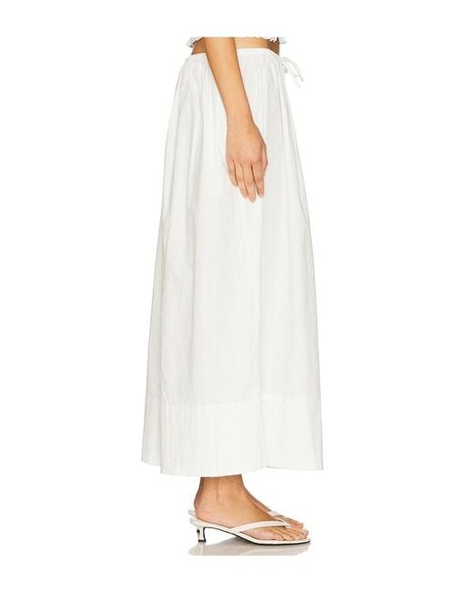 Pistola White Noelle Poplin Maxi Skirt